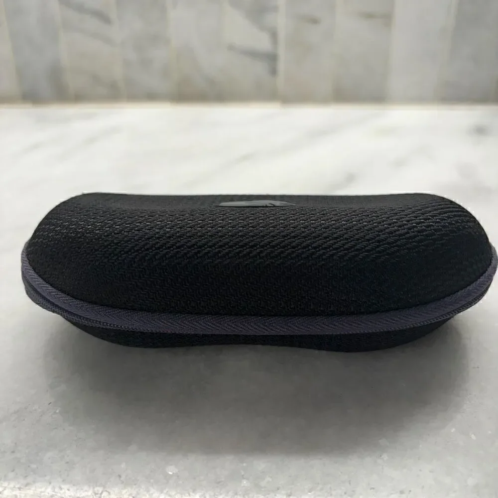 Costa Del Mar Textured Logo Zipper Soft Lined Eyeglass Sunglasses Case Black OS